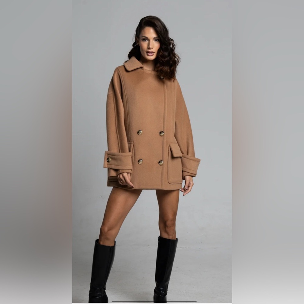 NWT JOYE Ziyan Wool and Cashmere Coat size s/m